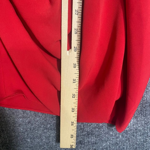 Amanda Uprichard Jasalina Mini Dress Small Red Ruched Backless Party Coc… - Picture 8 of 12